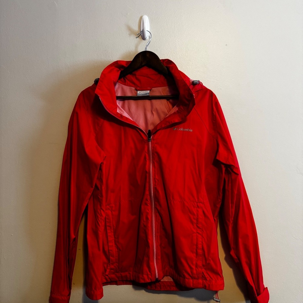 Columbia Women's Full Zip Hooded Lightweight Water Resistant Jacket Size Medium